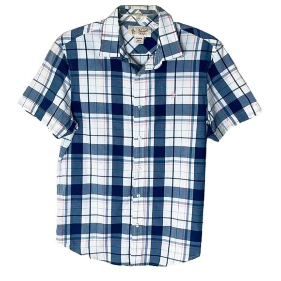 ❤️ PENGUIN Plad Shirt Size M - Picture 1 of 4